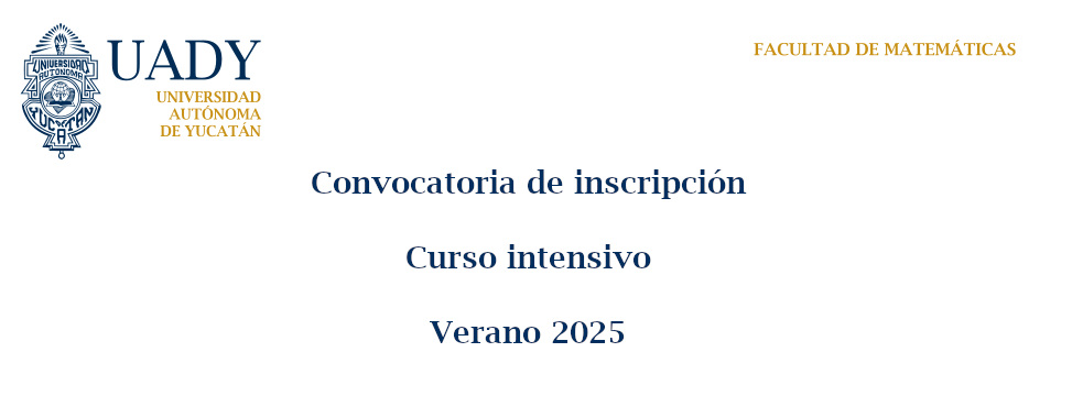 Convocatoria de inscripción al curso intensivo de verano (Verano 2025)