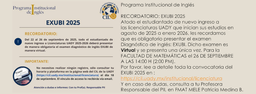 EXUBI: Recordatorio 2025
