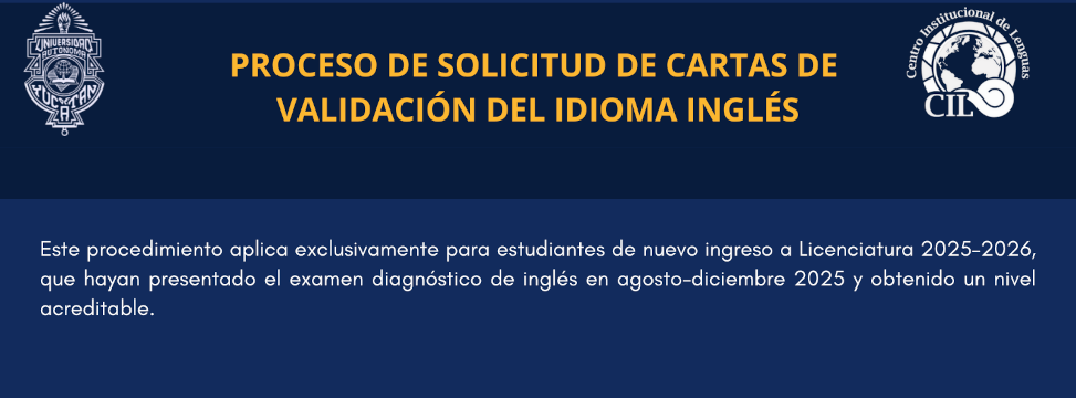 Proceso de solicitud de cartas de validación del idioma inglés 2025